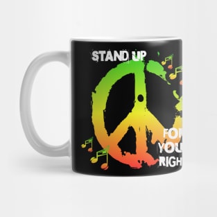 Reggae Peace Sign Stand Up Mug